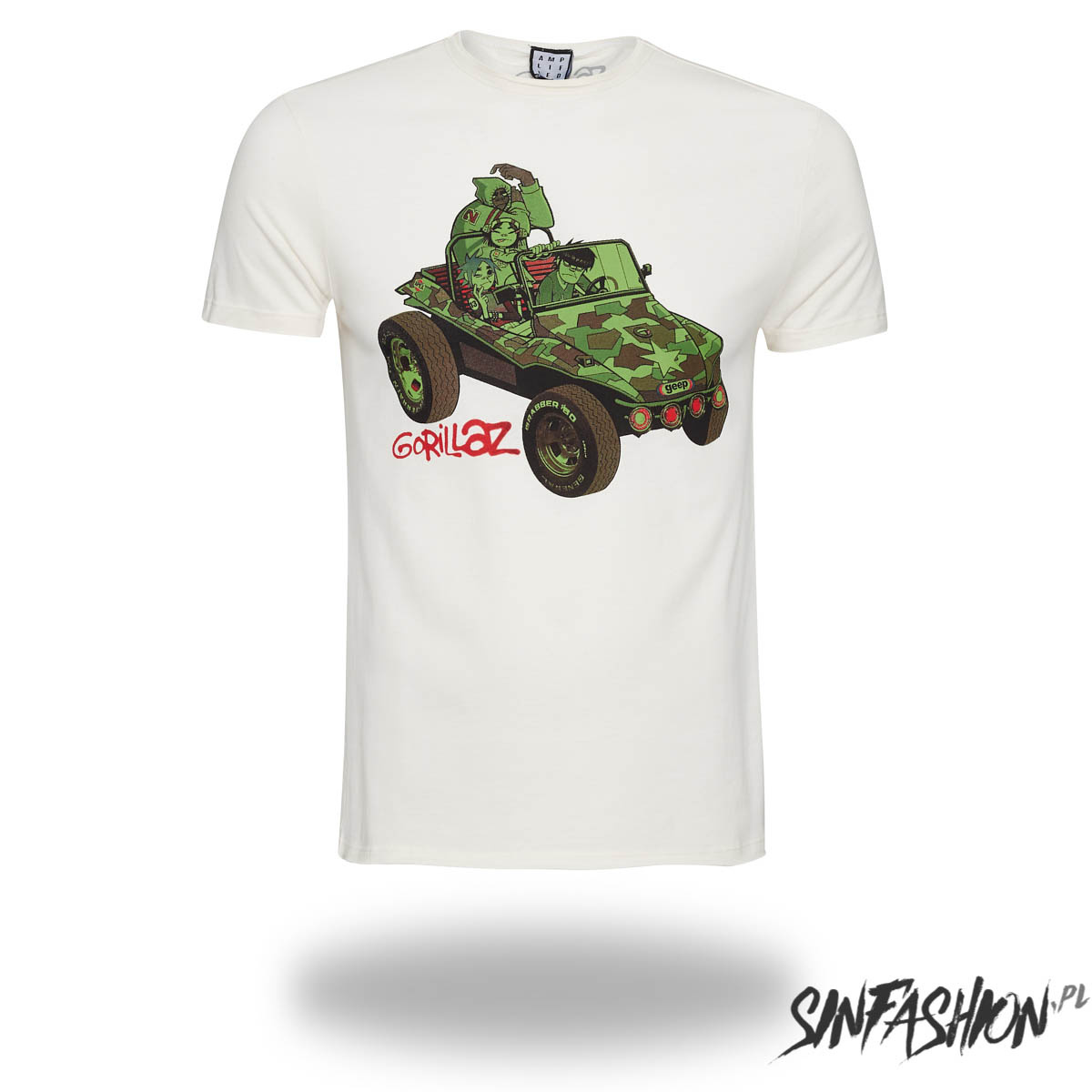 Koszulka Amplified Gorillaz Geep  Vintage White