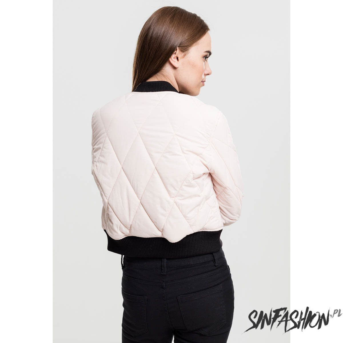 Kurtka Urban Classisc Bomber Quilt Pink
