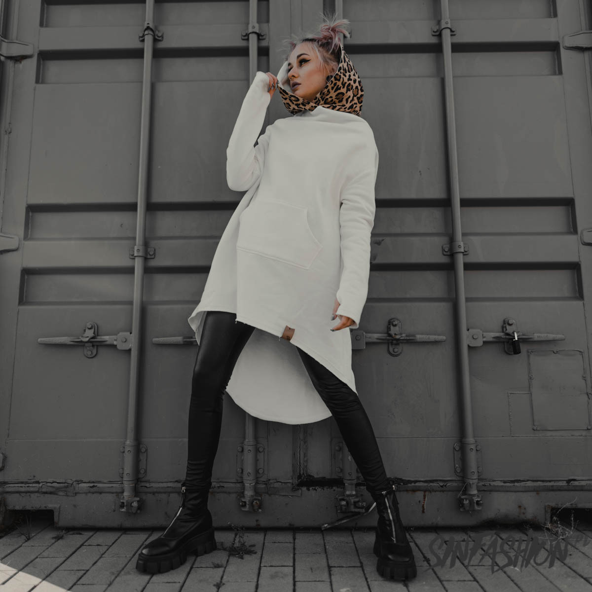 Bluza z Kapturem Miss Hyde Dementor White Panther