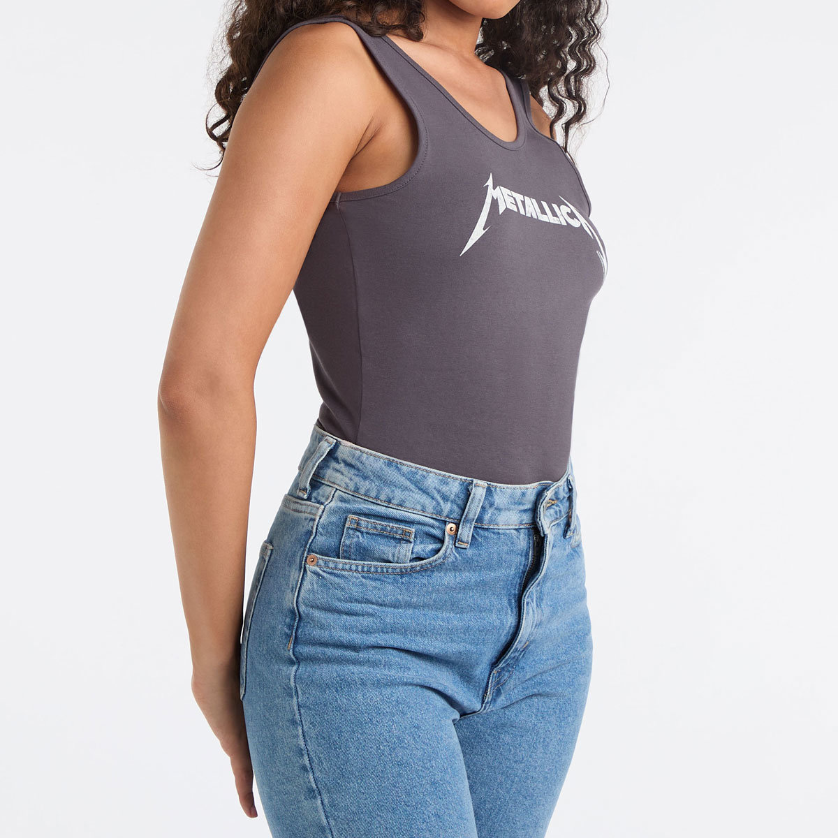 Body Amplified Metallica Logo Ladies Bodysuit