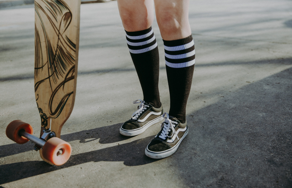 Skarpetki American Socks Knee High Back In Black