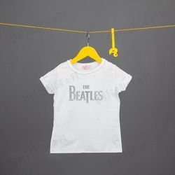 KOSZULKA AMPLIFIED -BEATLES LOGO DMNTE WHT