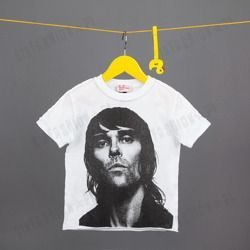 KOSZULKA AMPLIFIED -IAN BROWN FACE WHT