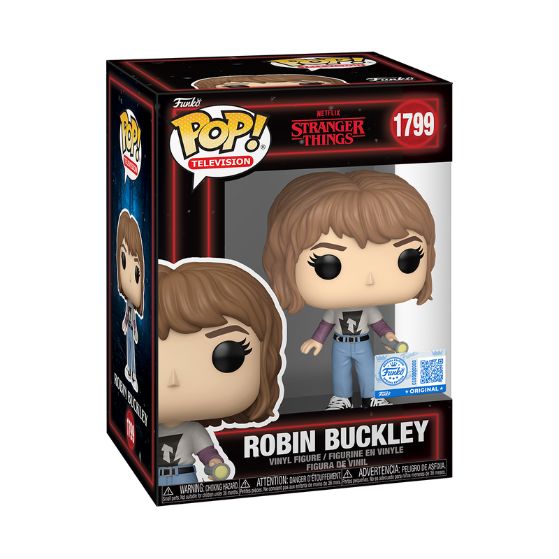 POP figure Stranger Things 5 Robin Figurka Buckley with Flashlight 