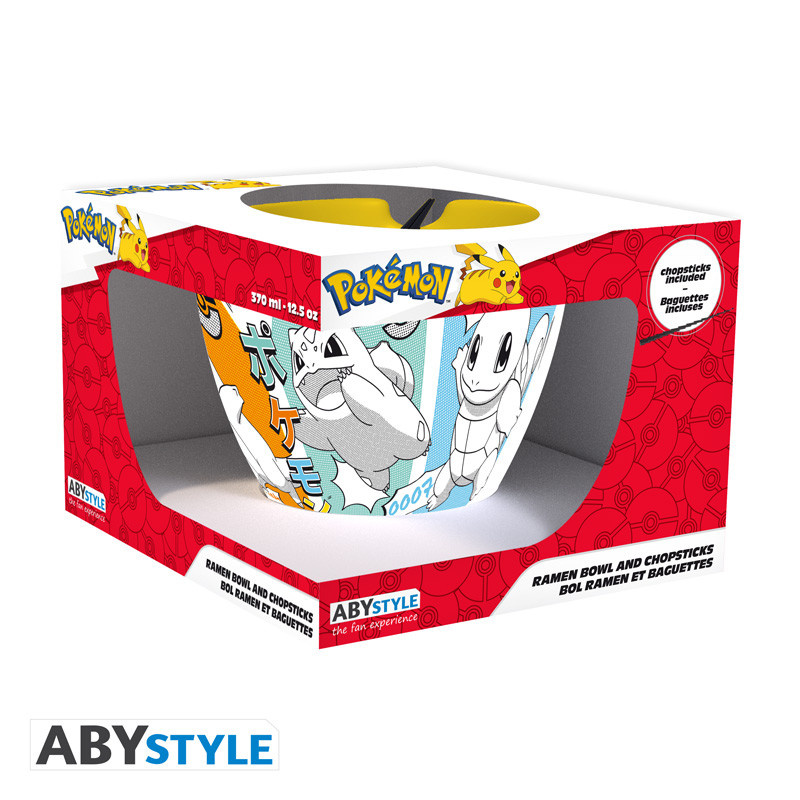 Miska Ceramiczna POKEMON - Ramen Bowl with chopsticks - Starters Manga