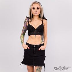 Spódnica Urban Classics Lace Up Denim