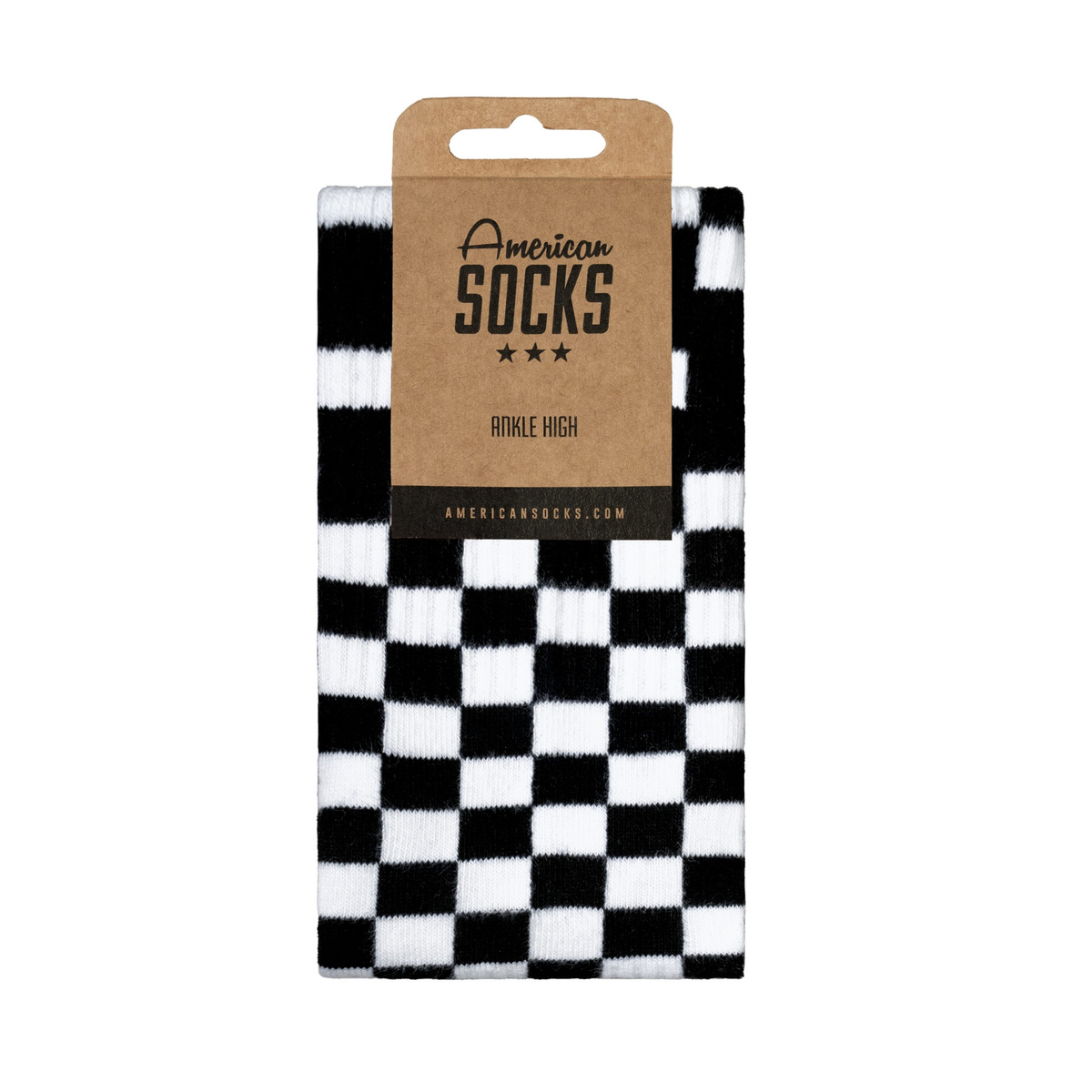 Skarpetki American Socks Ankle high Checkerboard B/W