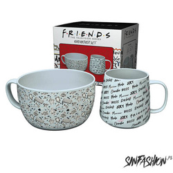 Zestaw Śniadaniowy Friends Doodle Set Mug/Bowl