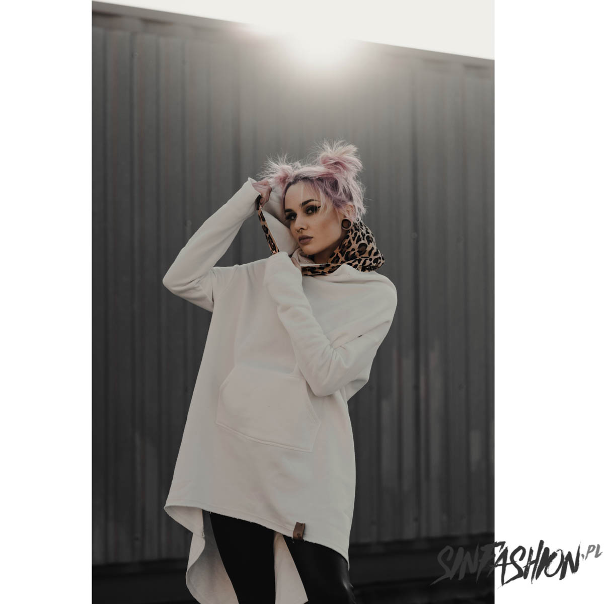 Bluza z Kapturem Miss Hyde Dementor White Panther