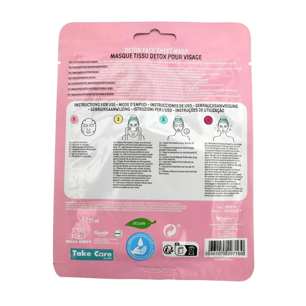 Maseczka do Twarzy Sanrio HEllo Kitty Detox