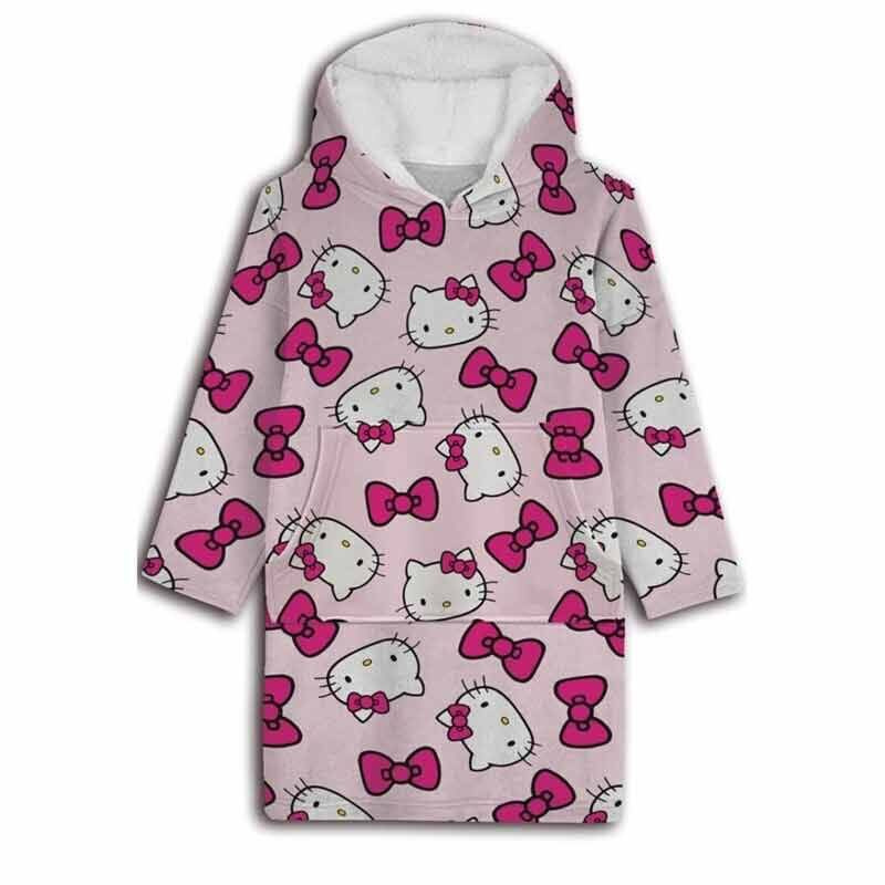Bluza Pluszowa Snuddie Hello Kitty Oversize Coat Adult