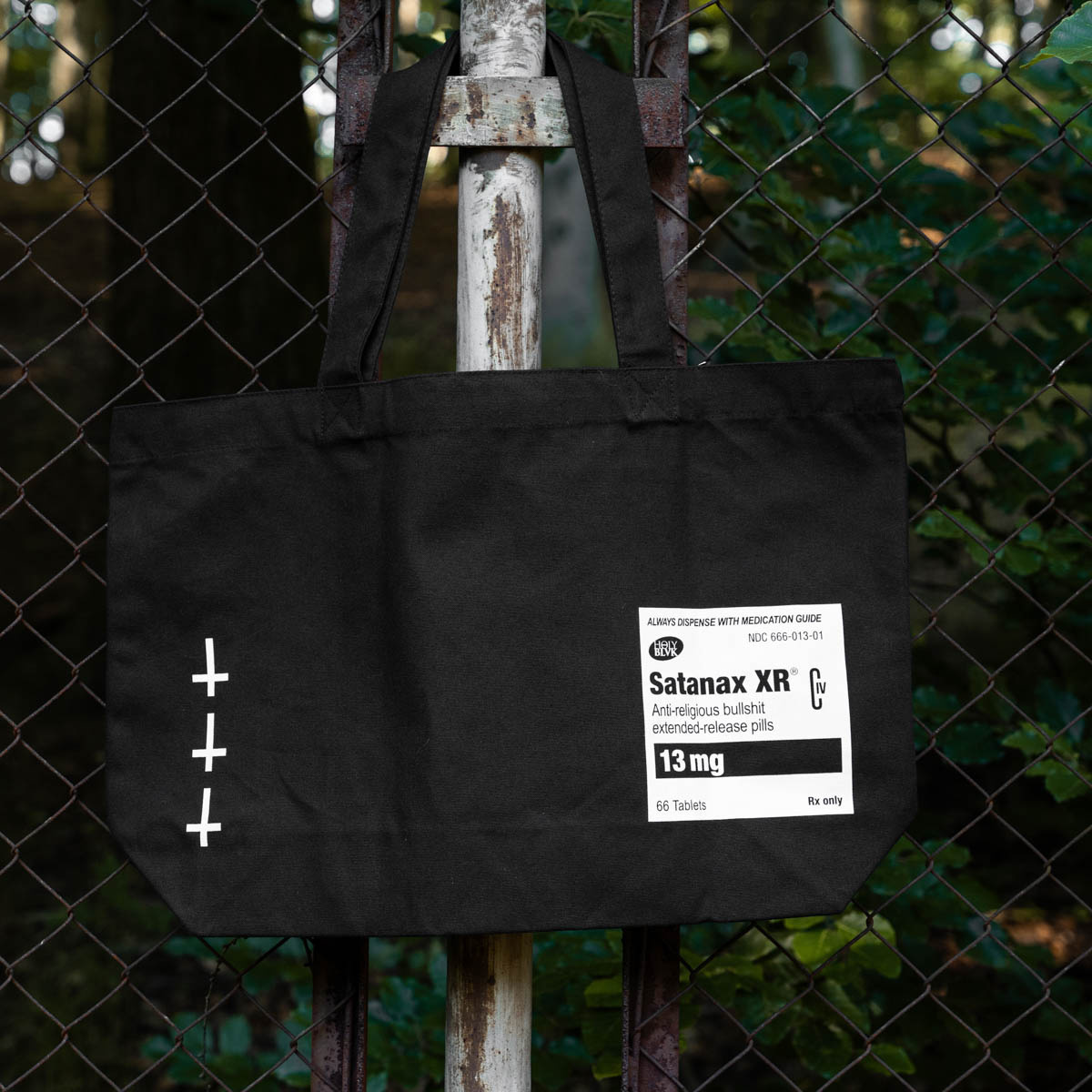 Torba Holy Blvk Satanax Tote Bag