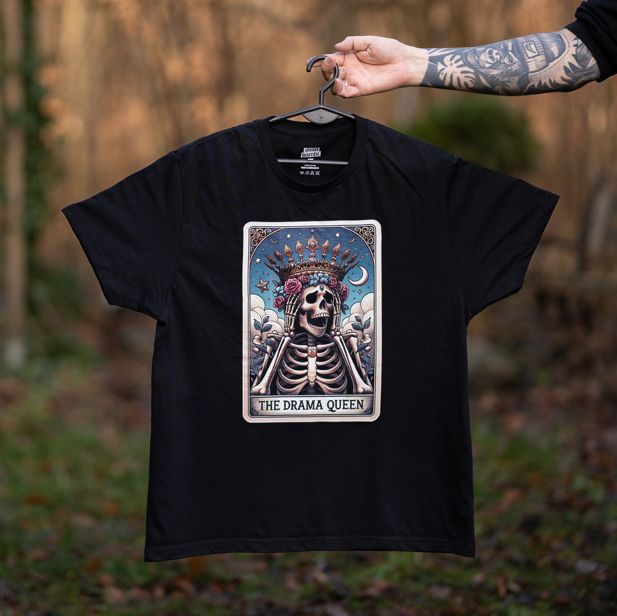 Koszulka Dead Bambi Drama Queen Card Blk