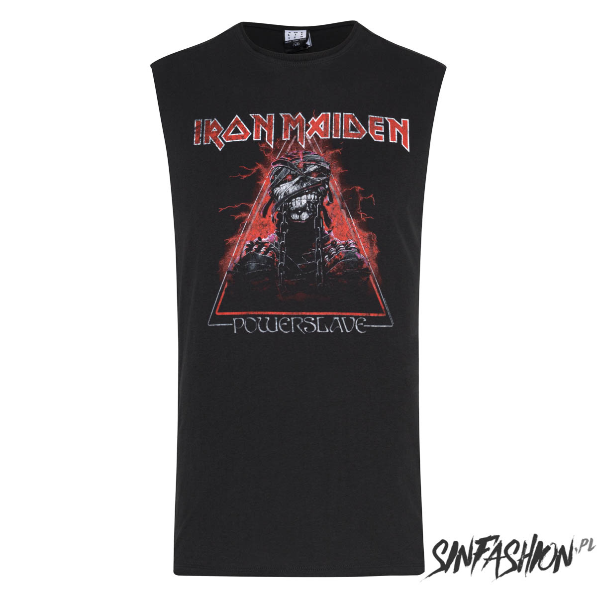 Top Amplified Iron Maiden Red Powerslave