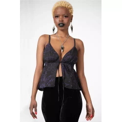 Top Killstar Pendant Chiffon Top