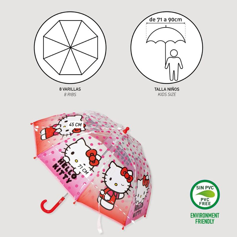 Parasol Hello Kitty Manual Bubble