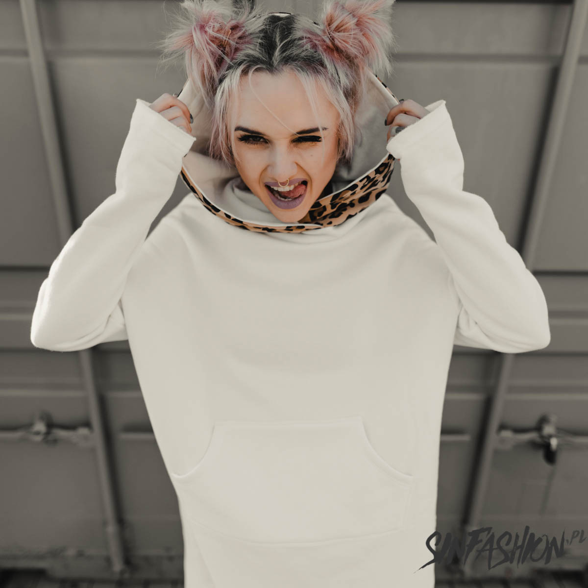 Bluza z Kapturem Miss Hyde Dementor White Panther