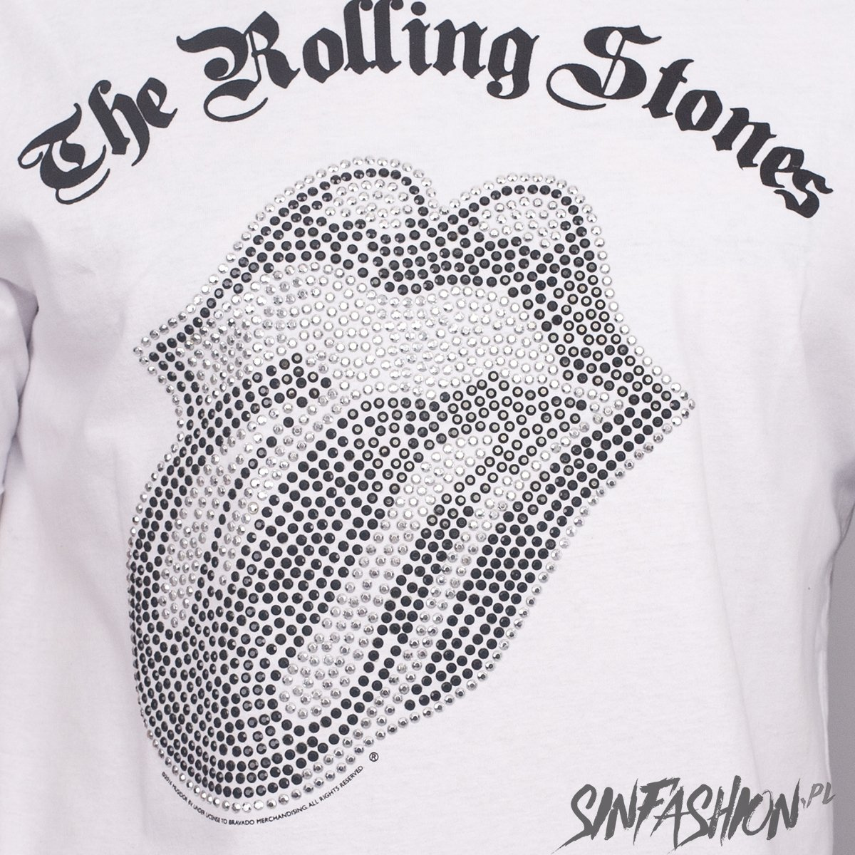 KOSZULKA ROLLING STONES SILVER DIAMANTE AMPLIFIED 
