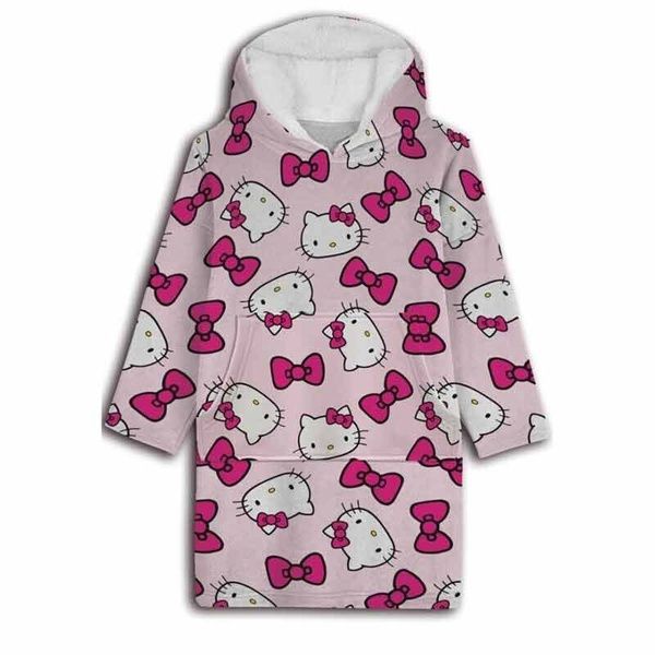 Bluza Pluszowa Snuddie Hello Kitty Oversize Coat Kids