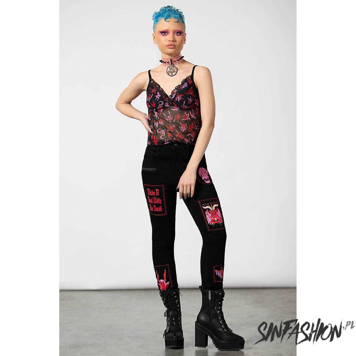 Jeansy Killstar Dealer Patched Jeans