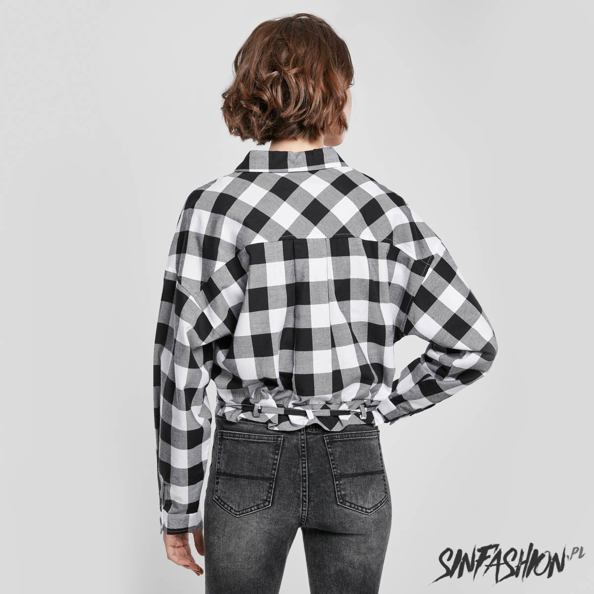 Koszula Urban Classics Short Check Blk/Wht