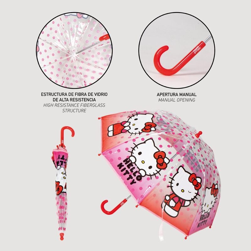 Parasol Hello Kitty Manual Bubble