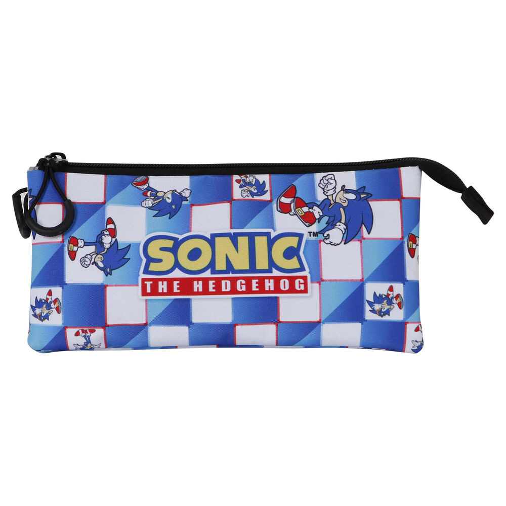 Piórnik Sonic The Hedgehog Blue Lay Triple
