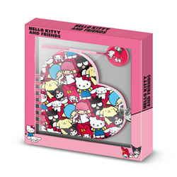 Zestaw Notes Hello Kitty Friends diary + pen set