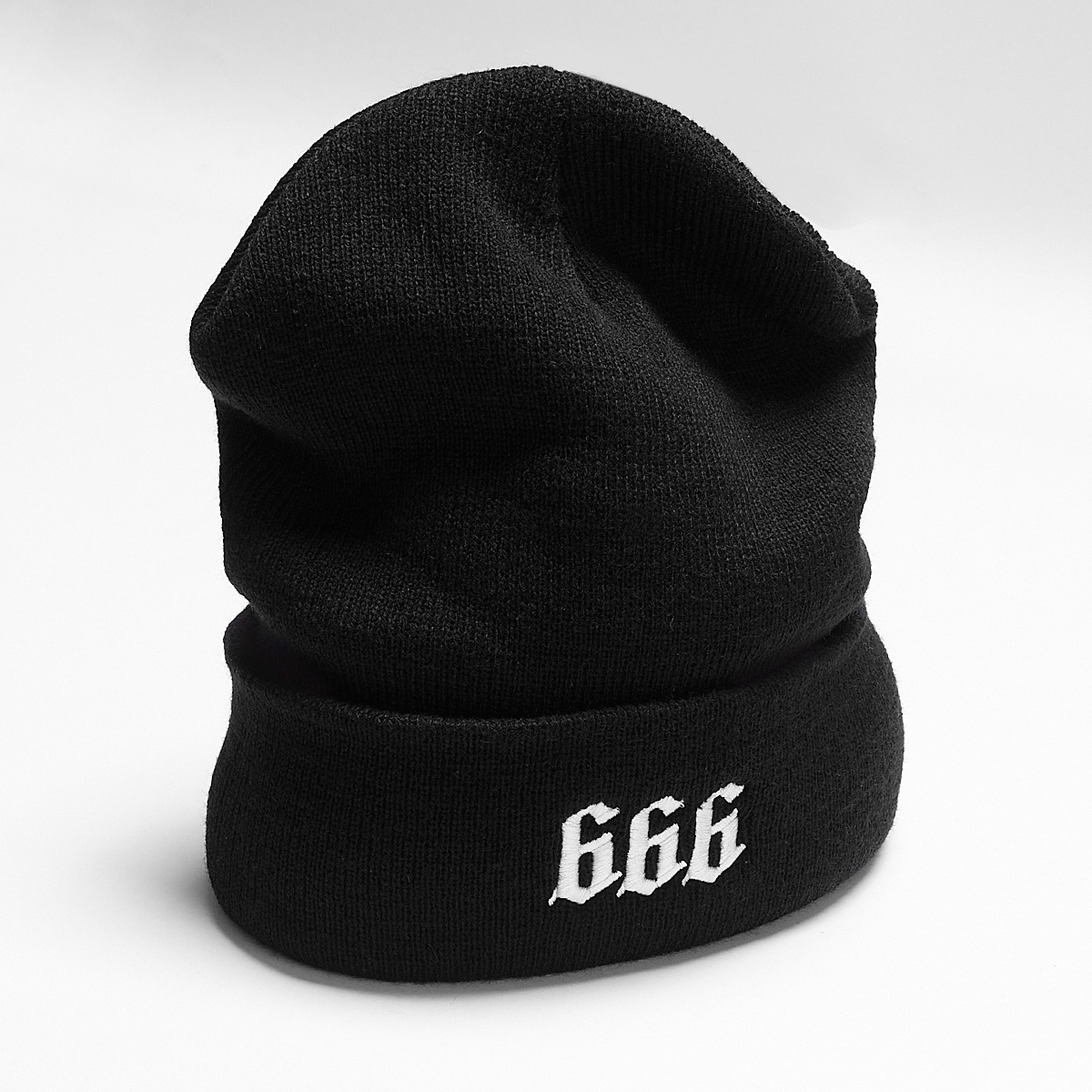 Czapka Zimowa Holy Blvk 666 wht Beanie