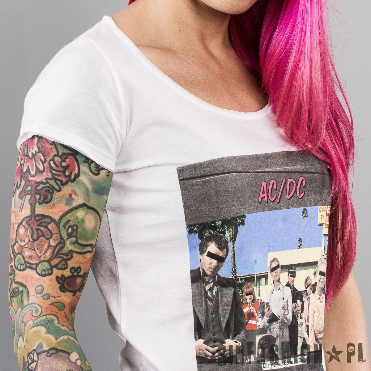 KOSZULKA AC/DC DIRTY DEEDS L AMPLIFIED