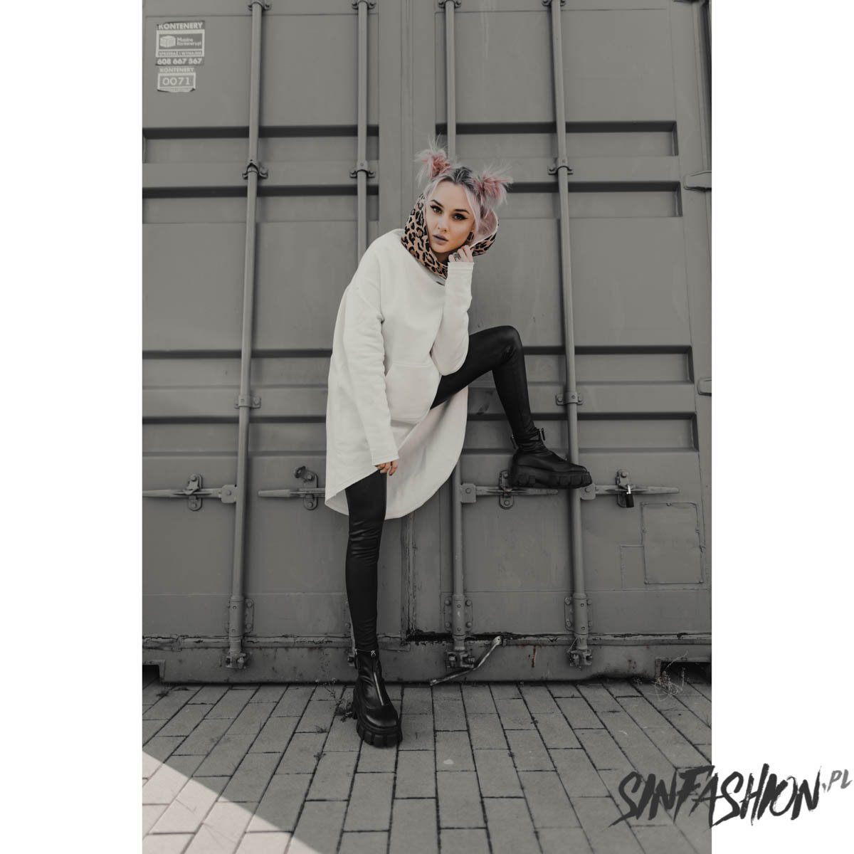 Bluza z Kapturem Miss Hyde Dementor White Panther