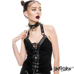 Bluzka Damska Killstar Aramis Denim Helter Top