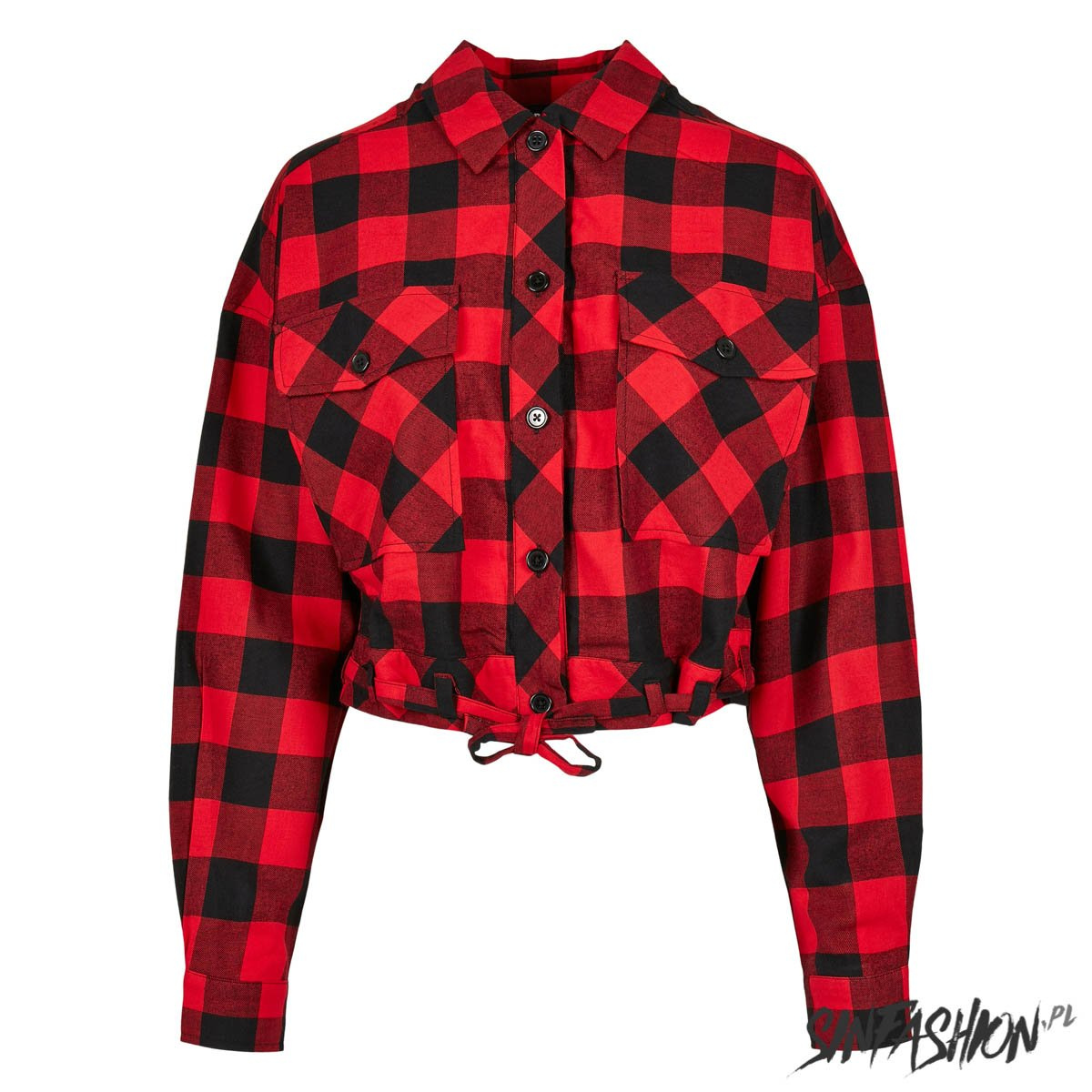 Koszula Urban Classics Short Check Blk/Red