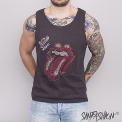 TANK ROLLING STONES CLASSIC DIAMANTE AMPLIFIED