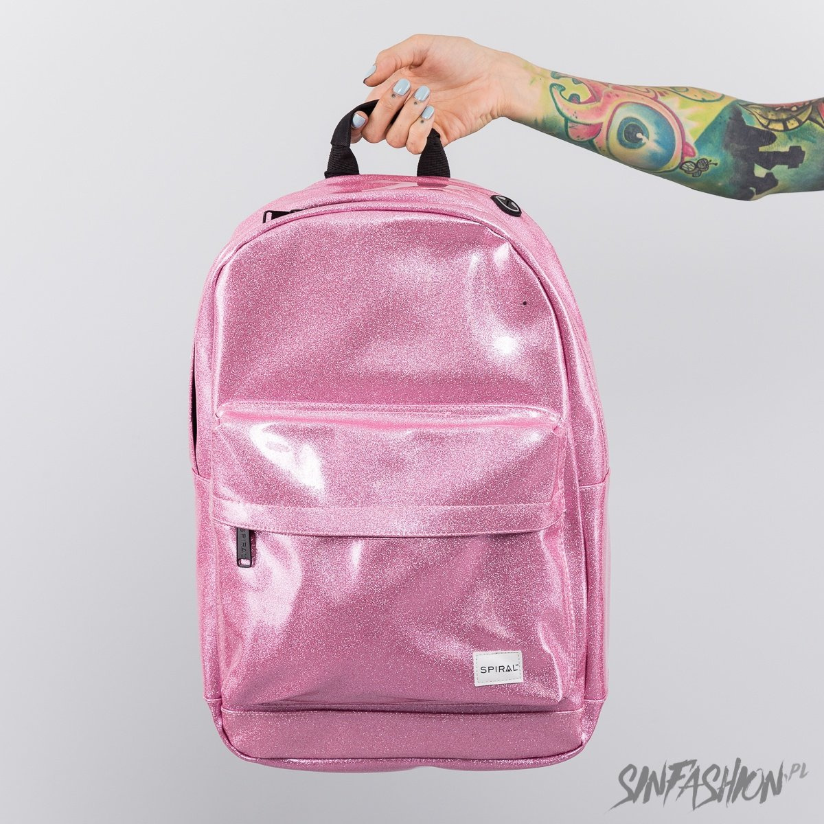 Plecak Spiral Glitter Jelly Pink