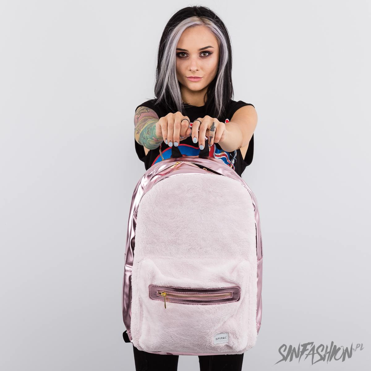 Plecak Spiral Rose Faux Fur Rave