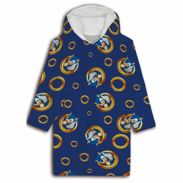 Bluza Pluszowa Snuddie Sonic The Hedgehog Oversize Coat Kids