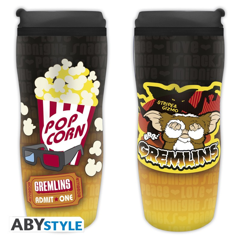 Kubek Podróżny GREMLINS - Travel mug Gizmo Pop Corn