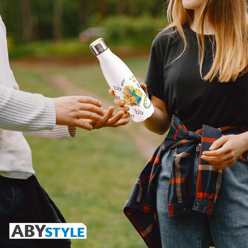 Butelka Termiczna HARRY POTTER - Water Bottle - Hogwarts Symbols