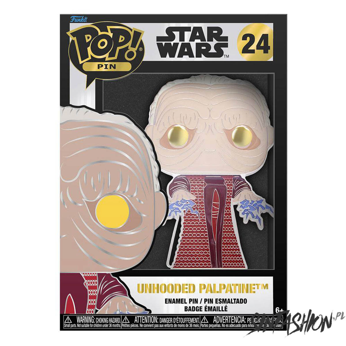 Pin Star Wars Funko Unhooded Palpatine