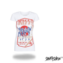 Koszulka damska z krótkim rękawem Kiss Destroyer Tour 78 RockOff