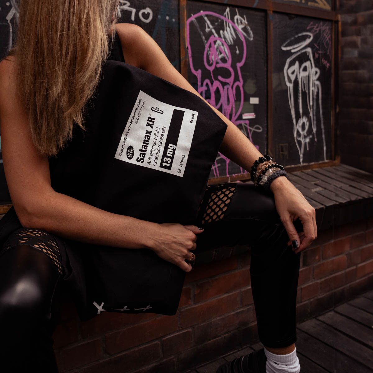 Torba Holy Blvk Satanax Tote Bag