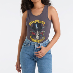 Body Amplified Guns N Roses Top Hat Skull Ladies Bodysuit
