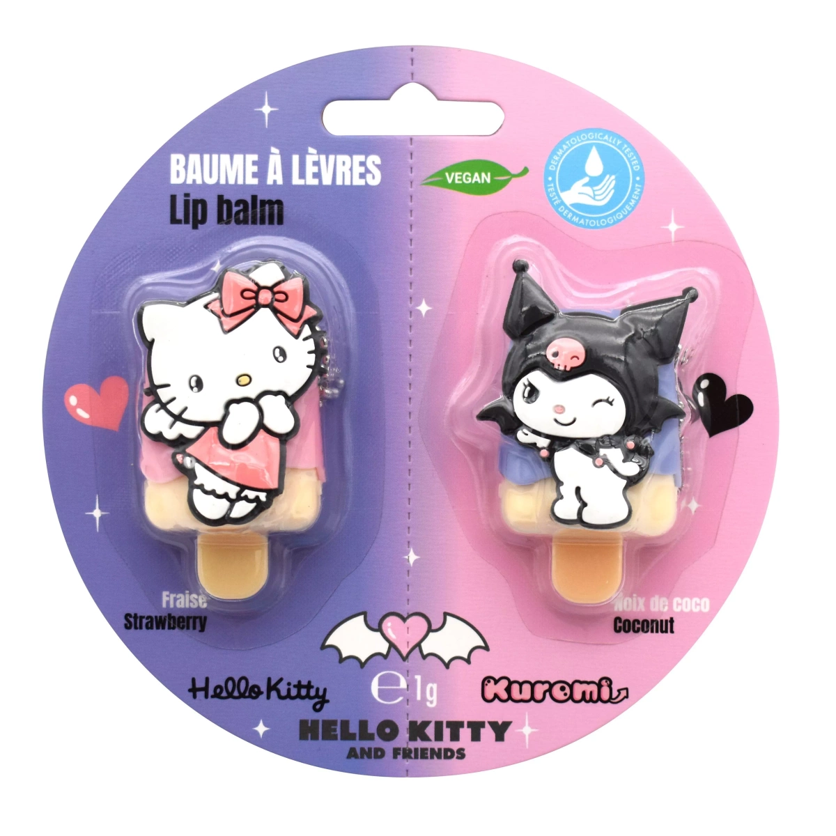 Błyszczyk Do Ust Sanrio Hello Kitty  & Kuromi set