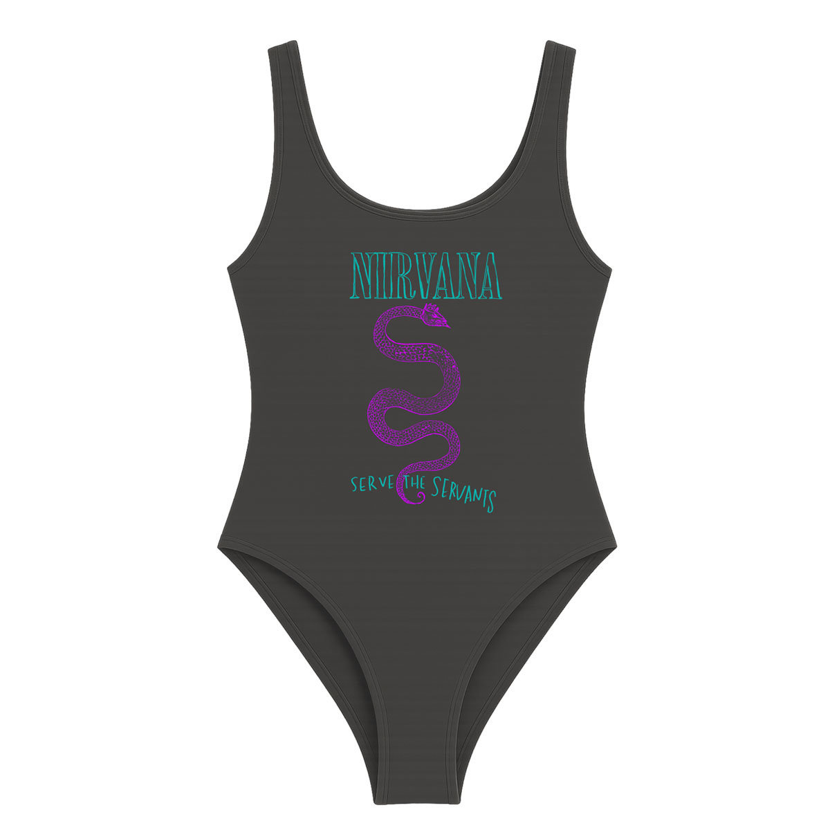 Body Amplified Nirvana Serve The Serpents Ladies Bodysuit