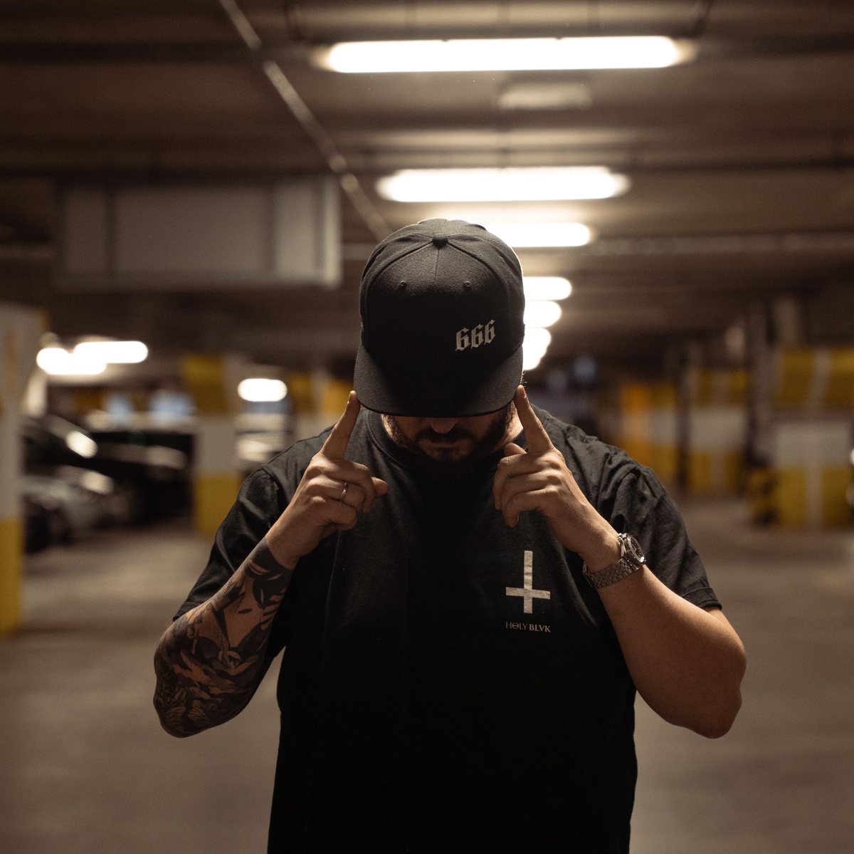 Czapka z Daszkiem Holy Blvk 666 White Snapback