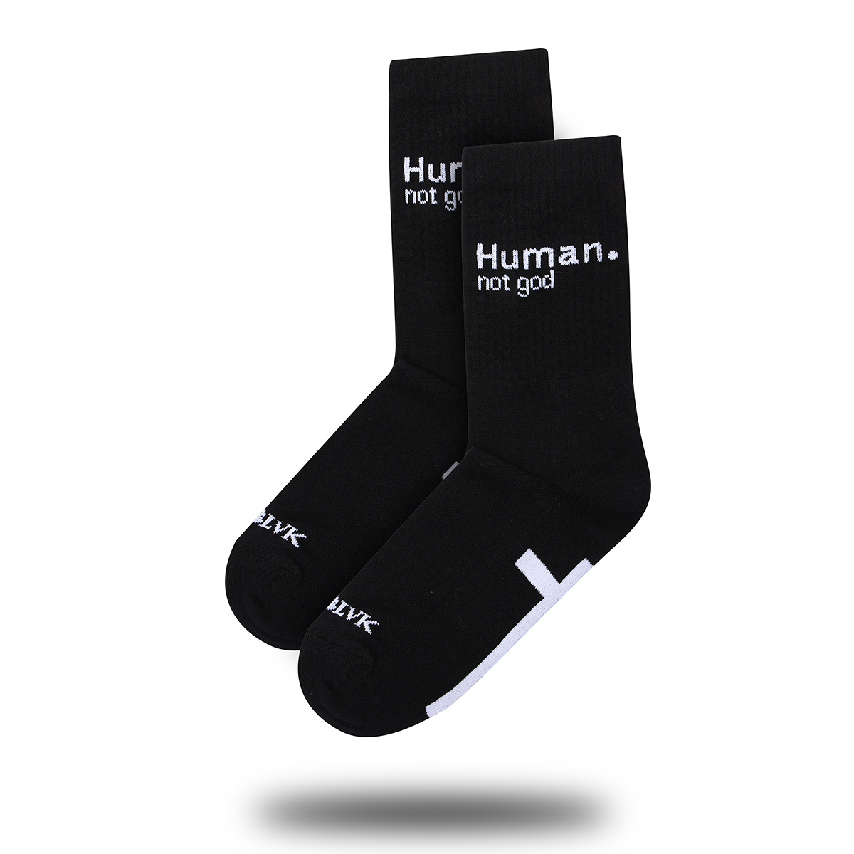 Skarpetki Holy Blvk Human not god. frotte