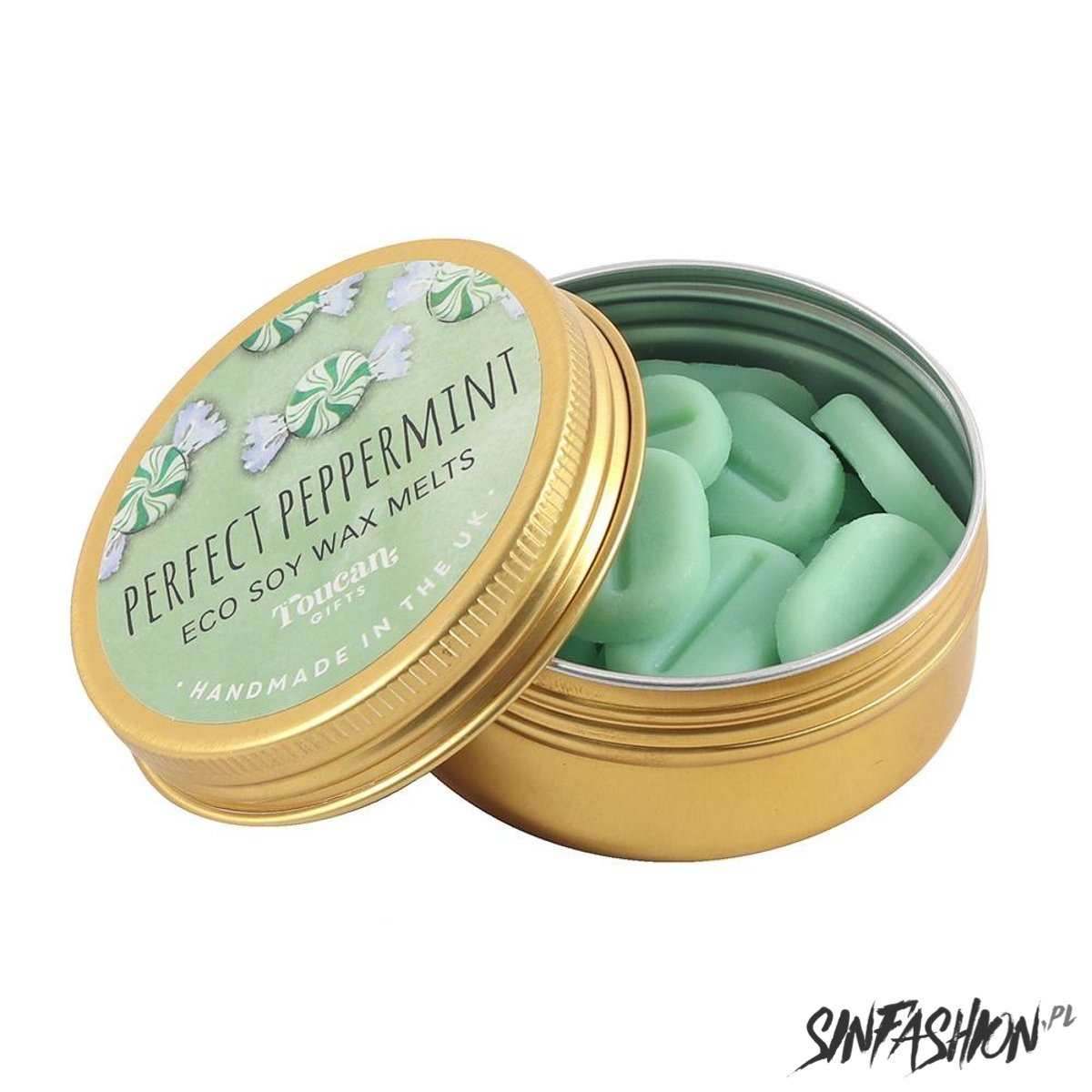 Black Decor Eco Soy Wax Perfect Peppermint