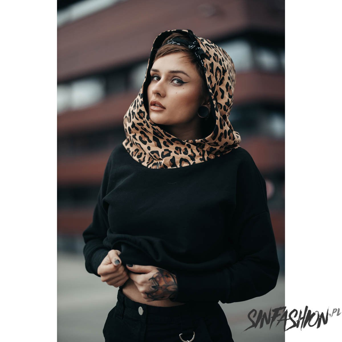 Bluza Miss Hyde Pantera Crop