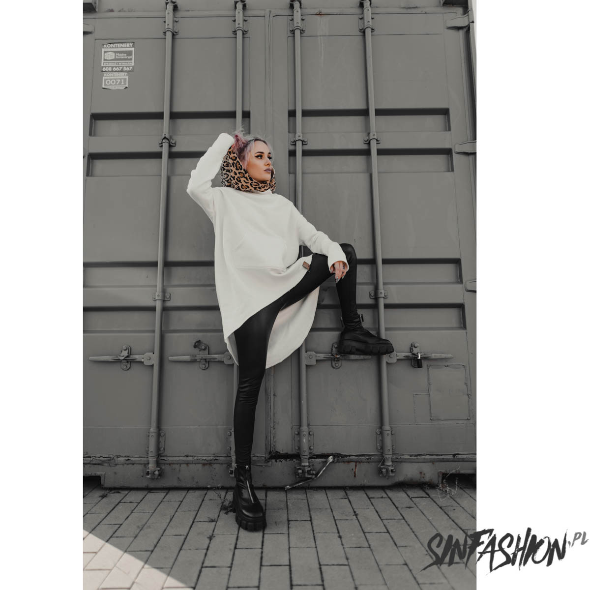 Bluza z Kapturem Miss Hyde Dementor White Panther